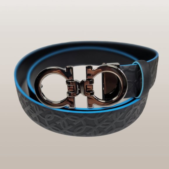 Salvatore Ferragamo Other - Ferragamo Embossed Two-Tone Gancini Belt